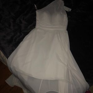 White formal dress